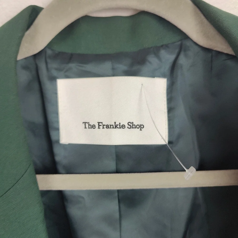 The Frankie Shop Bea Blazer Pants Suit Set Womens‎ XS Green Minimalist Modern